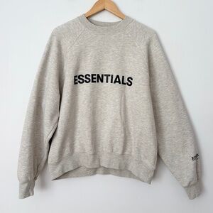 Essentials FOG oatmeal crewneck sweater
